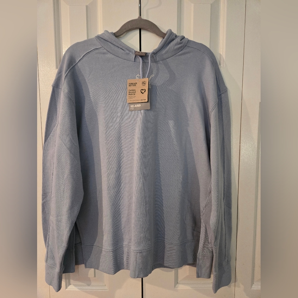 Womens Blue Wash Puma Her Hoodie Size XL NWT